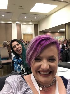 A selfie of Alicia & Jeanine at the conference
