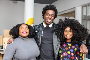 Group photo, from left to right: Zannalyn, Asante and Jennille