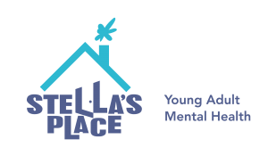 Stella's Place purple and blue logo with tagline 'Young adult mental health'